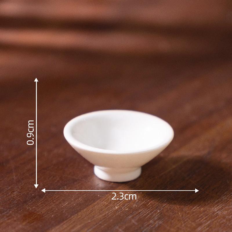 Tiểu cảnh đĩa giả đen trắng, đồ ăn DIY, phụ kiện bàn tiểu cảnh mini thu nhỏ (ZC-391)