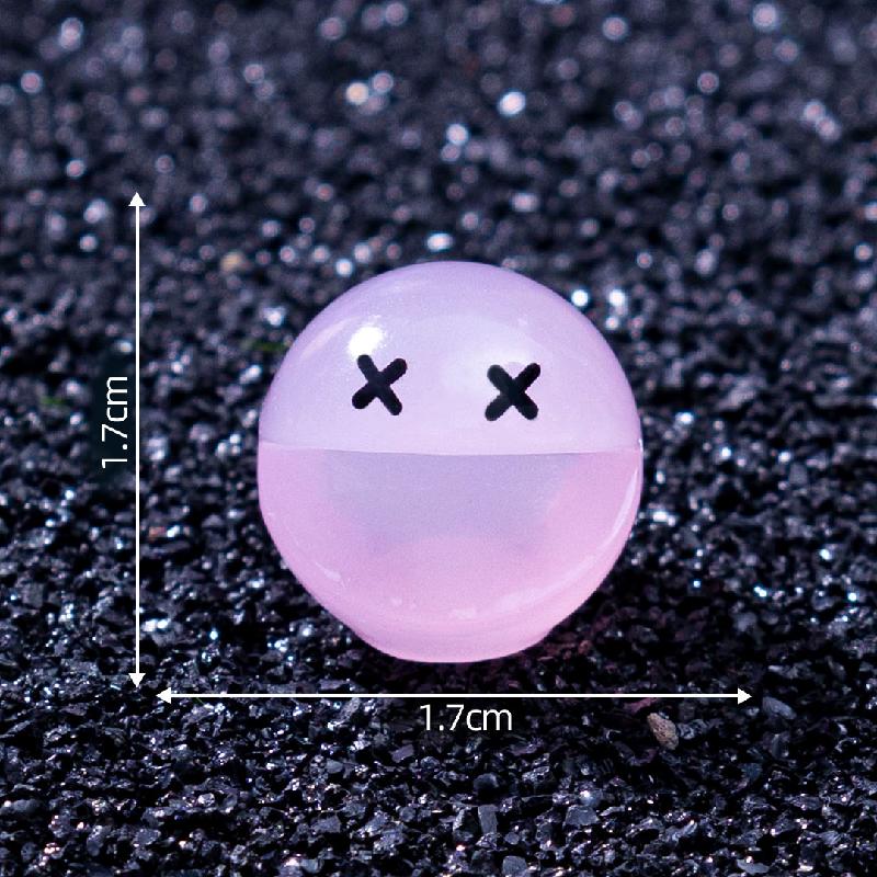 Tiểu cảnh người hạt đậu phát sáng DIY, phụ kiện tiểu cảnh mini resin treo bàn garden đáng yêu cute (ZC-1448)