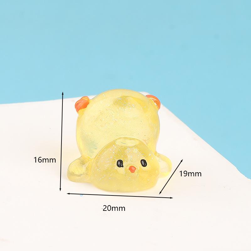 Charm gà mini DIY tiểu cảnh xe hơi (FF-369)