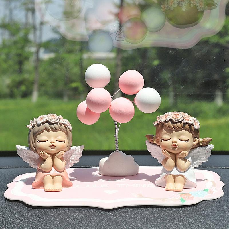 Chậu Cây Resin Tượng thiên thần nhỏ resin, đồ trang trí bàn phòng khách, phụ kiện DIY và quà tặng (RG-118)