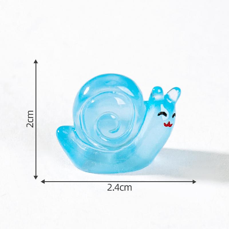 Tiểu cảnh sên phát sáng DIY, phụ kiện tiểu cảnh mini resin garden treo bàn đáng yêu cute micro (ZC-1454)