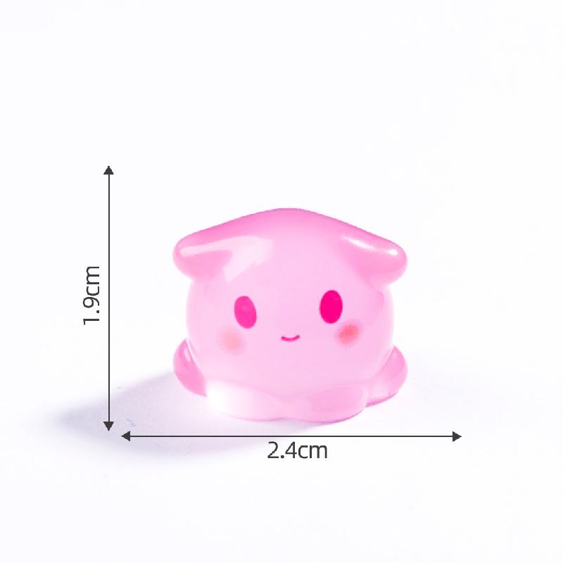 Tiểu cảnh bạch tuộc biển phát sáng DIY, phụ kiện tiểu cảnh mini resin garden treo bàn đáng yêu cute (ZC-1473)