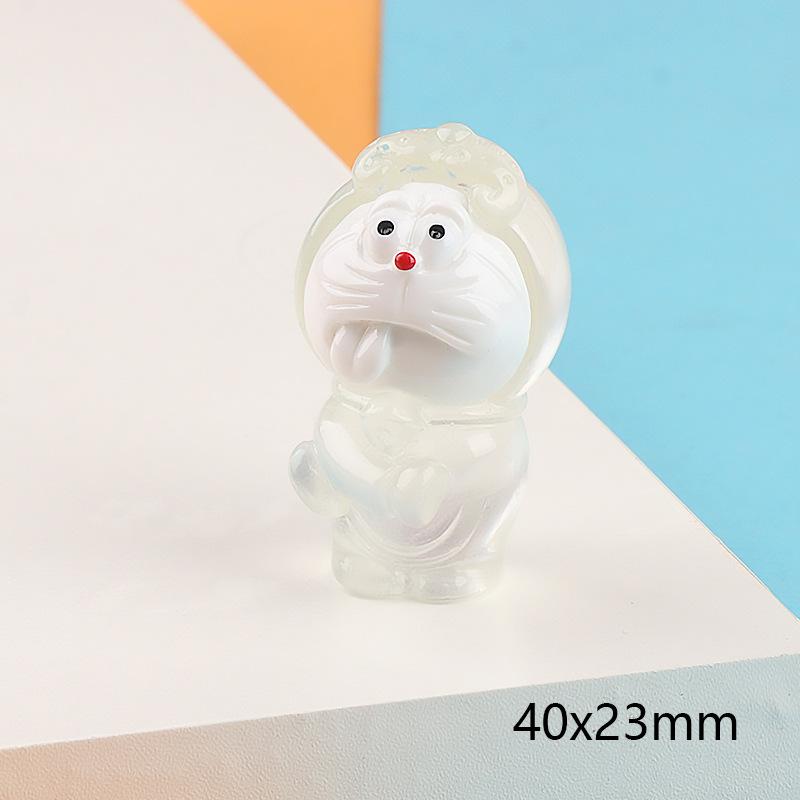 新款夜光公仔diy饰品树脂配件奶油胶手机壳发夹材料摆件批发
