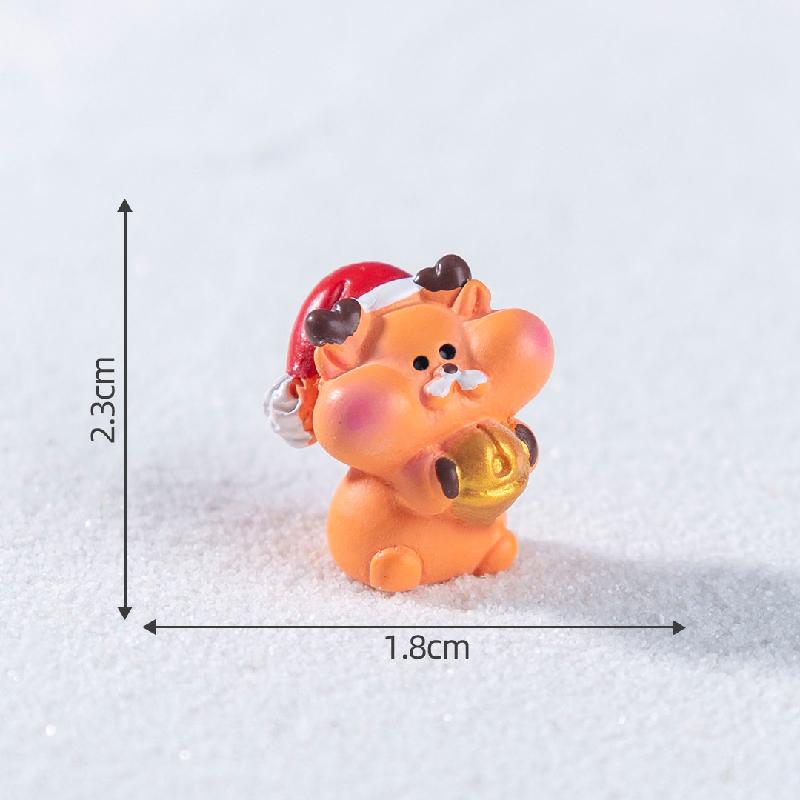 微景观创意圣诞小麋鹿雪地造景 DIY装饰品配件迷你车载桌面小摆件