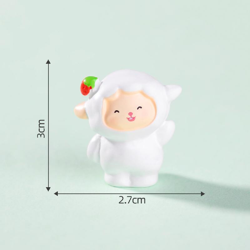 Tiểu cảnh cừu đáng yêu DIY, phụ kiện tiểu cảnh mini resin treo bàn garden treo bàn đáng yêu cute (ZC-1449)