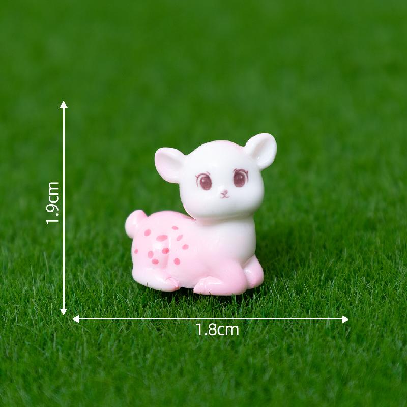 Tiểu cảnh hươu may mắn DIY, phụ kiện tiểu cảnh mini treo bàn resin đáng yêu (ZC-1076)