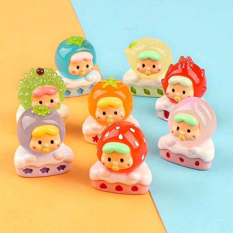 Charm bánh hoa quả phát sáng DIY trang trí (FF-445)