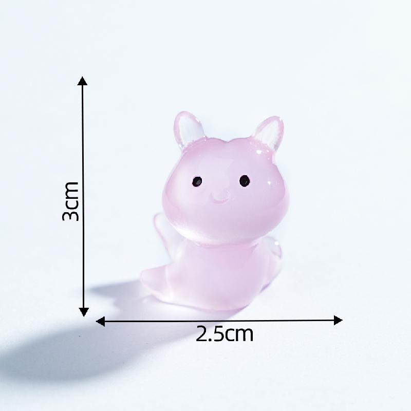 Tiểu cảnh sên & thỏ biển phát sáng DIY, phụ kiện tiểu cảnh mini resin treo bàn garden đáng yêu cute (ZC-1445)