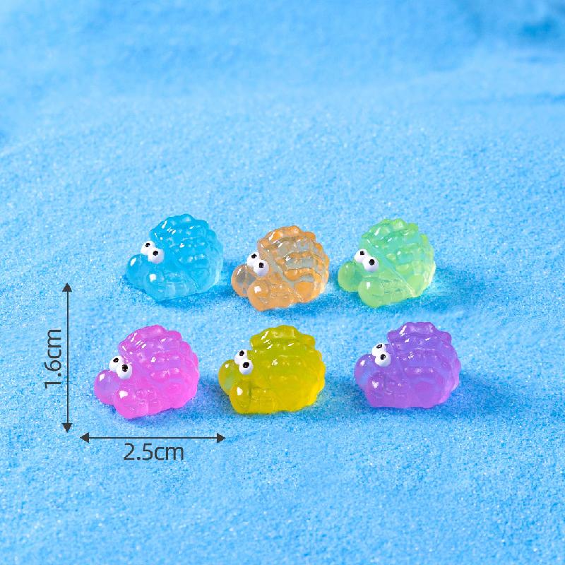 Tiểu cảnh hải cẩu, cua, cá ngựa phát sáng DIY, phụ kiện tiểu cảnh mini resin garden cute (ZC-1416)