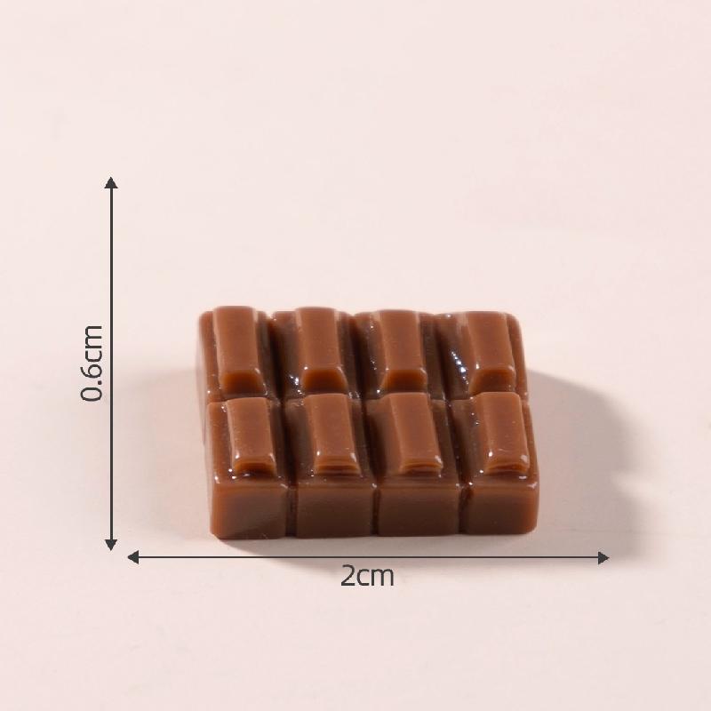 Tiểu cảnh chocolate giả ăn DIY, phụ kiện kẹp tóc, sticker bàn tiểu cảnh mini (ZC-818)