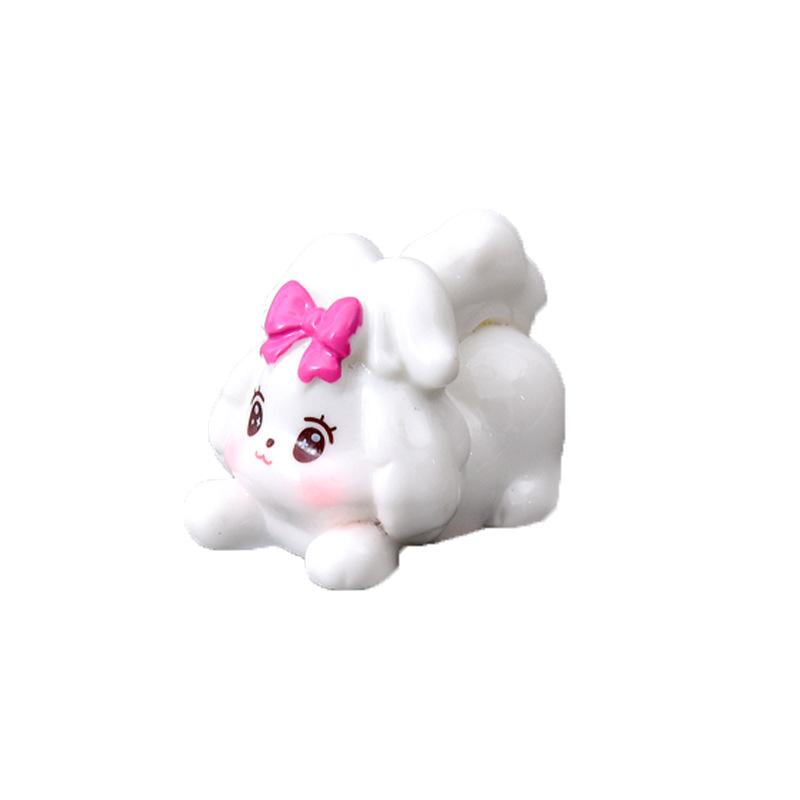 Chó nơ resin mini, phụ kiện DIY, tiểu cảnh, bàn làm việc (NX-602)