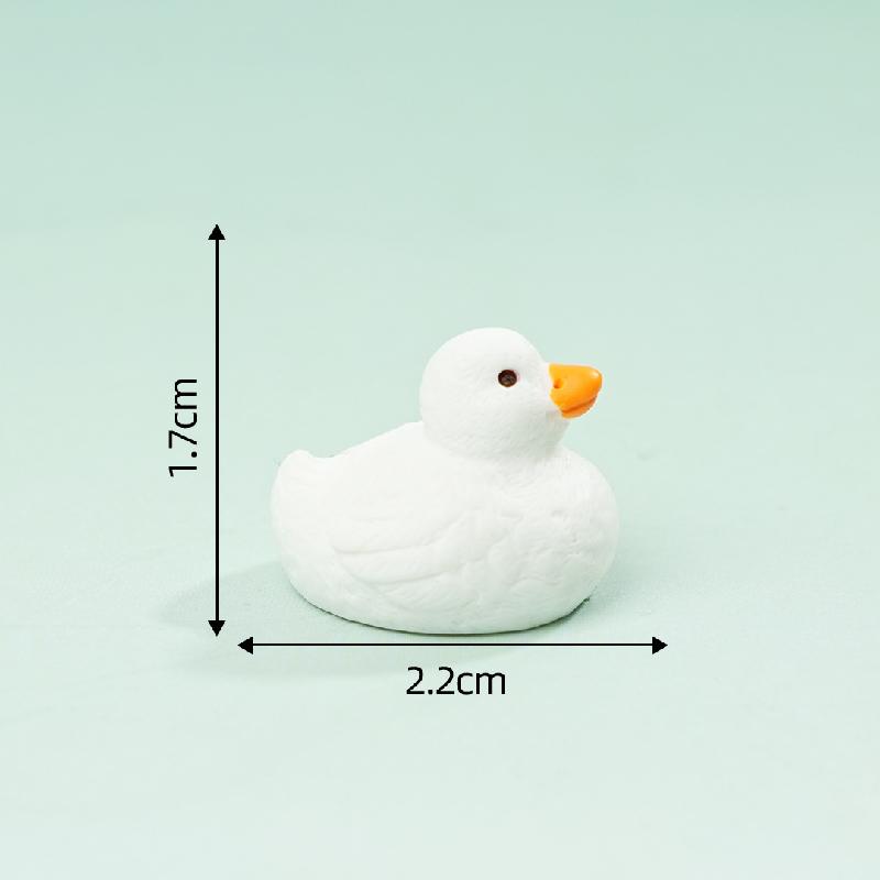 Tiểu cảnh gia đình vịt, búp bê DIY, phụ kiện bàn resin tiểu cảnh mini đáng yêu (ZC-370)
