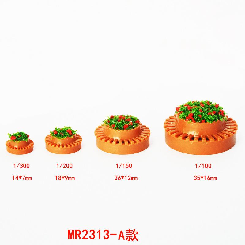 Phụ Kiện Mô Hình Bồn Hoa Tròn Mini Mô Hình Cảnh Quan (MH-207)
