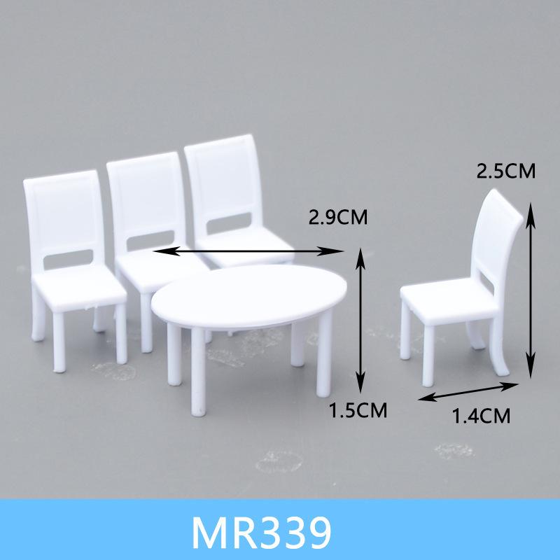Bộ Bàn Ghế Nội Thất Mini Tỷ Lệ 1:50 (MH-80)
