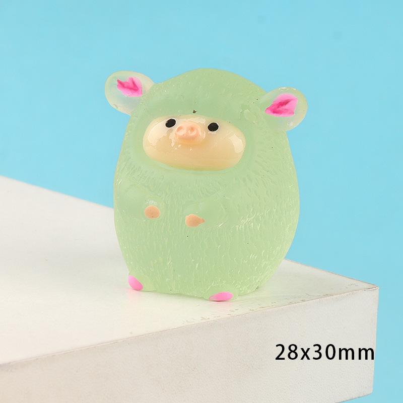 Charm heo phát sáng DIY trang trí vỏ điện thoại (FF-259)