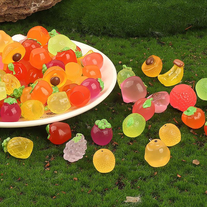 Charm trái cây phát sáng DIY trang trí điện thoại (FF-447)