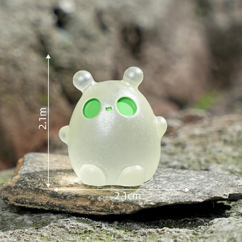 Tiểu cảnh alien mini phát sáng DIY, phụ kiện tiểu cảnh mini bàn cute resin đáng yêu (ZC-1143)
