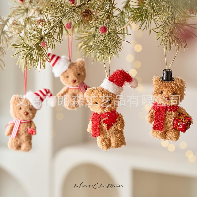 Trang Trí Noel Phụ kiện trang trí Giáng Sinh nhỏ, gấu bông mini, đồ treo cây thông Noel, tạo không khí lễ hội tại nhà