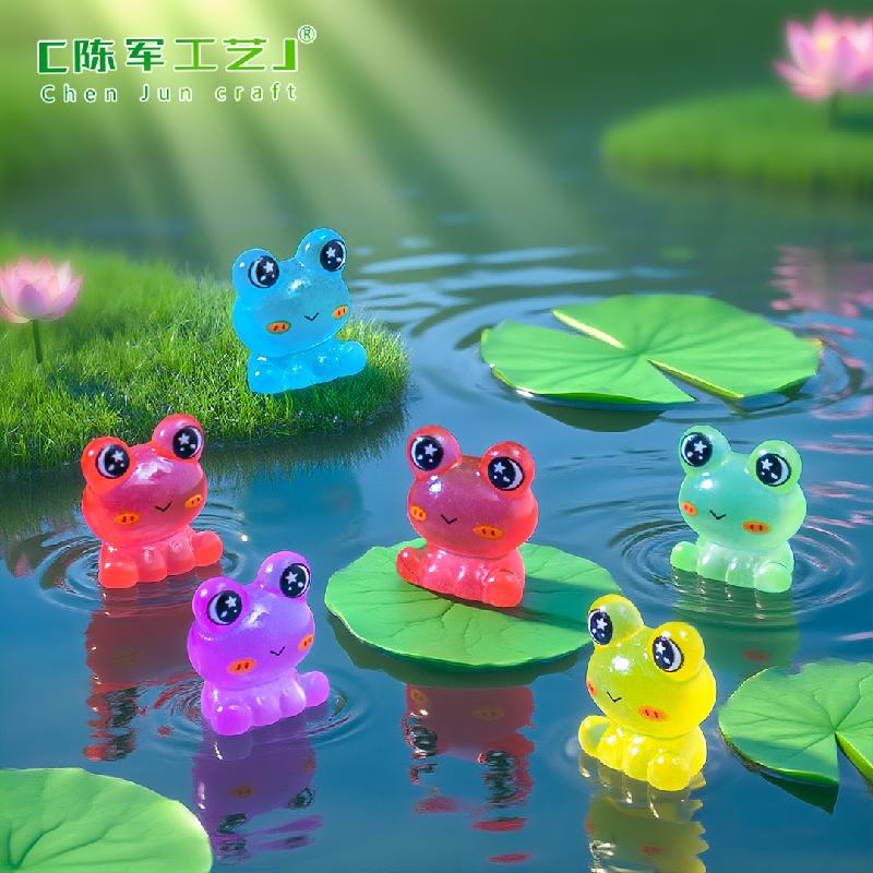 Phụ Kiện Tiểu Cảnh Ếch phát sáng đáng yêu mini trang trí (PK-716)