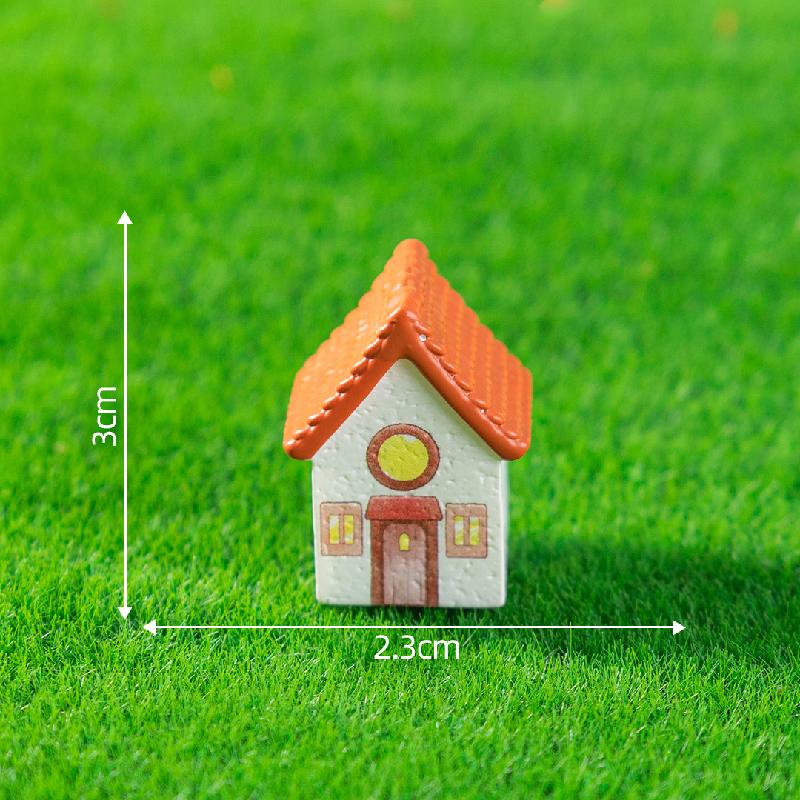 Tiểu cảnh nhà làng châu Âu cổ điển, DIY, phụ kiện bàn tiểu cảnh mini phong cách vintage (ZC-193)