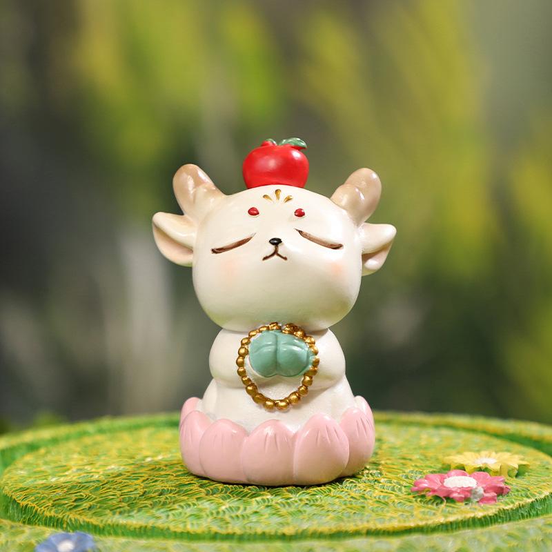 Chậu Cây Resin Tượng hươu hoạt hình mini resin, phụ kiện tiểu cảnh sân vườn, trang trí bàn và khu vườn (RG-210)
