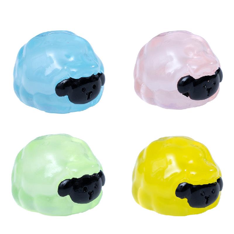 Tiểu cảnh cừu mặt đen phát sáng DIY, phụ kiện tiểu cảnh mini bàn treo garden đáng yêu (ZC-1385)