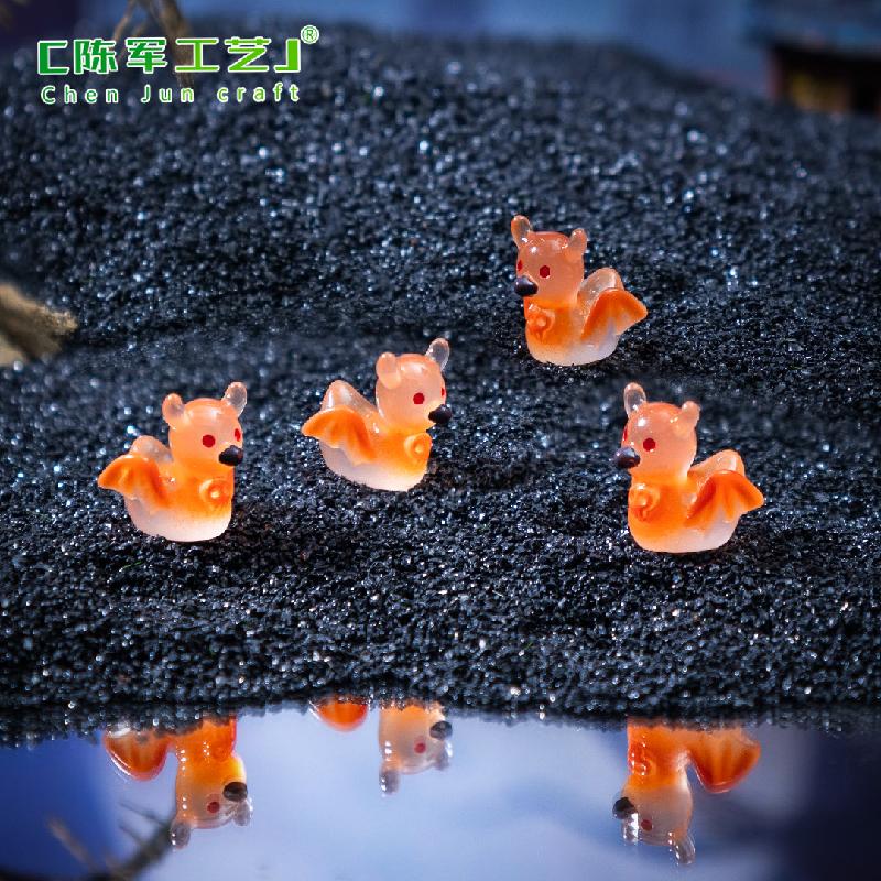 Phụ Kiện Tiểu Cảnh Vịt đầu lâu phát sáng Halloween mini tiểu cảnh (PK-691)
