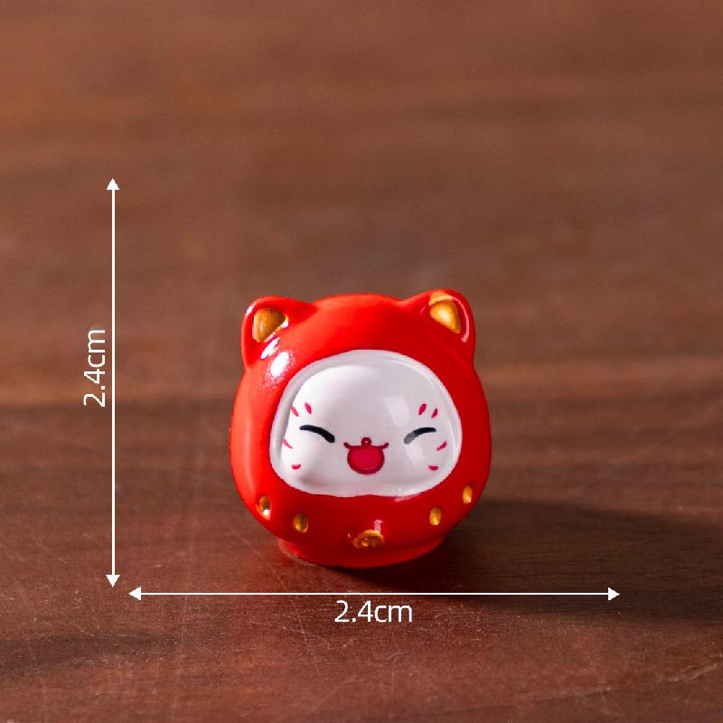 Mèo may mắn, búp bê DIY, phụ kiện bàn xe hơi mini tiểu cảnh sáng tạo (ZC-98)