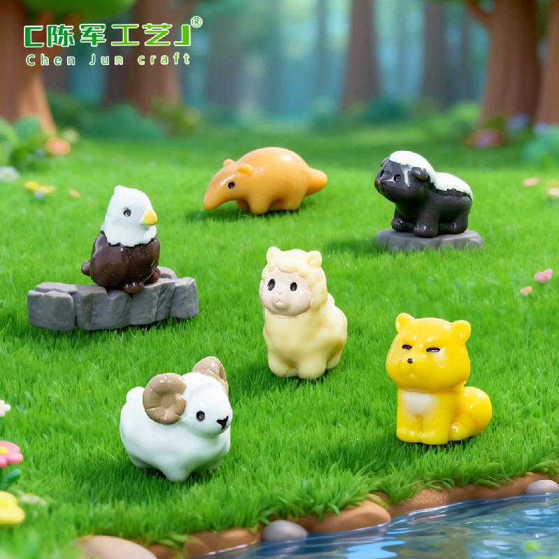 Phụ Kiện Tiểu Cảnh Đà điểu và hải cẩu mini trang trí tiểu cảnh (PK-741)