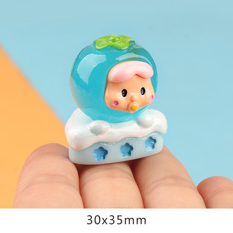 Charm bánh hoa quả phát sáng DIY trang trí (FF-445)