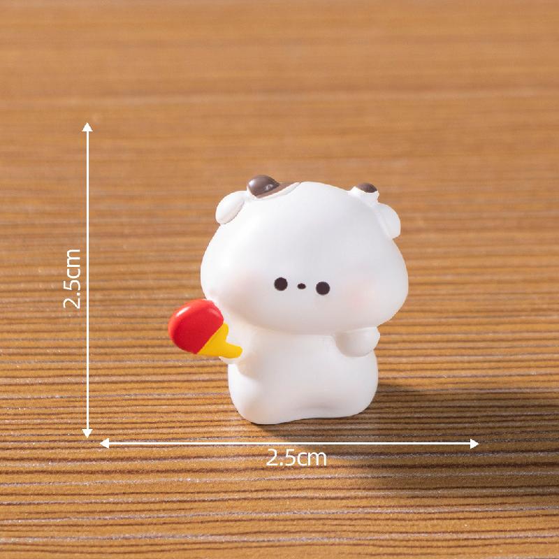 微景观创意运动会乒乓球小动物公仔 DIY装饰品配件微缩场景小摆件