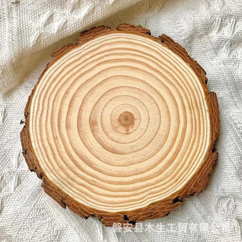 Trang Trí Noel Mảnh gỗ tròn DIY: gỗ nguyên khối, mộc, phẳng, hoàn hảo cho trang trí, nền và vẽ tay, nhập khẩu số lượng lớn.