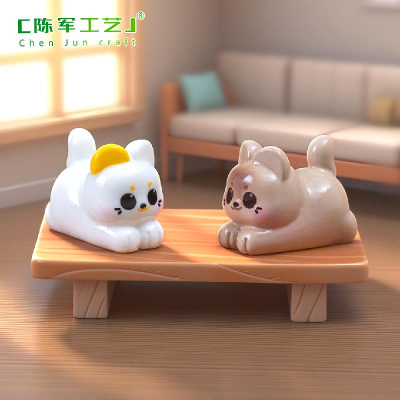 Phụ Kiện Tiểu Cảnh 微景观创意可爱Q萌小猫萌粒公仔DIY装饰品配件迷你车载桌面小摆件