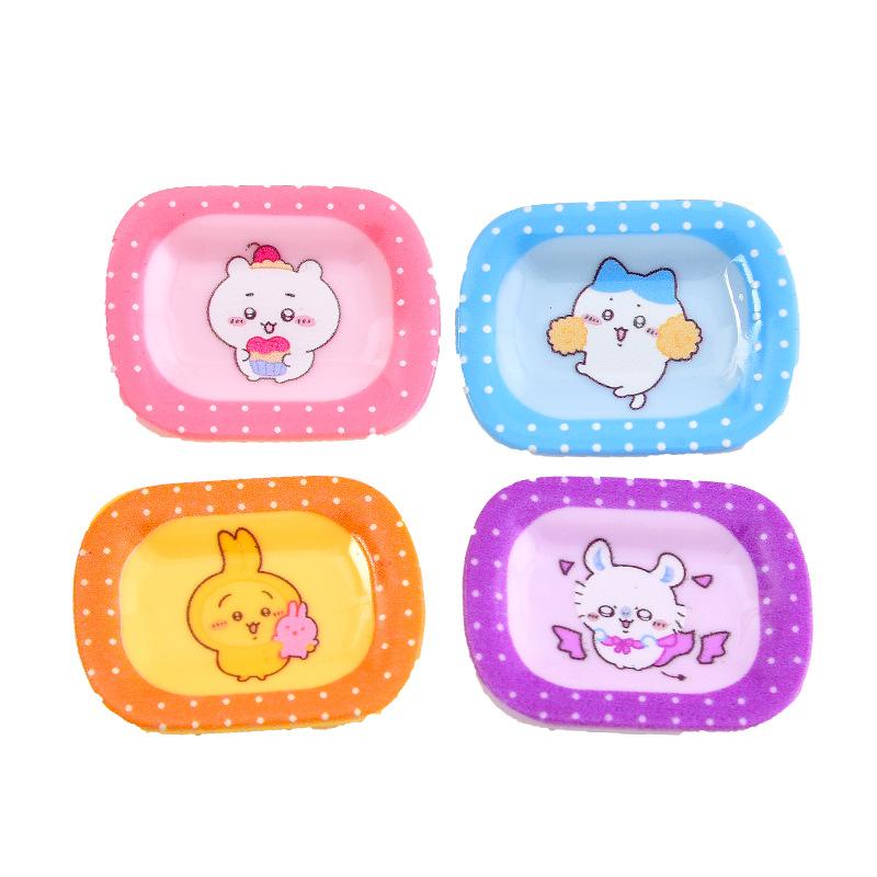 Đĩa vuông động vật resin, đĩa food mini, phụ kiện DIY (NX-620)