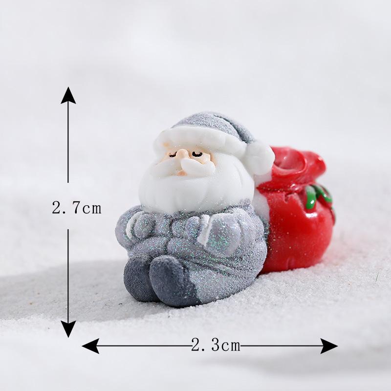 Ông già Noel áo phao mini DIY trang trí xe và bàn (ZC-744)