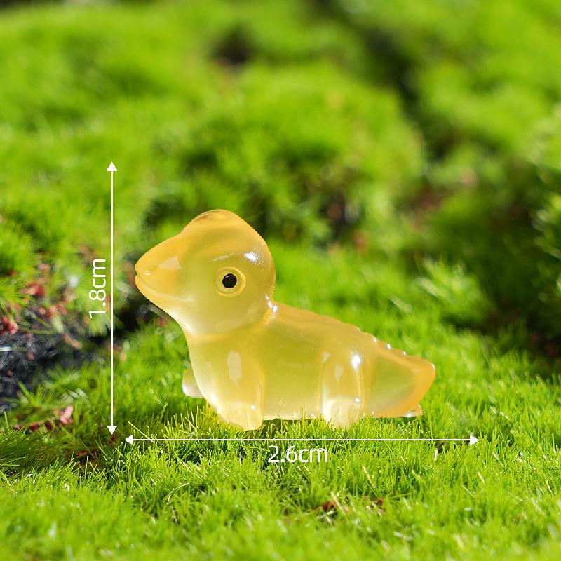 Tiểu cảnh tắc kè phát sáng DIY, phụ kiện tiểu cảnh mini bàn đáng yêu, cute (ZC-908)