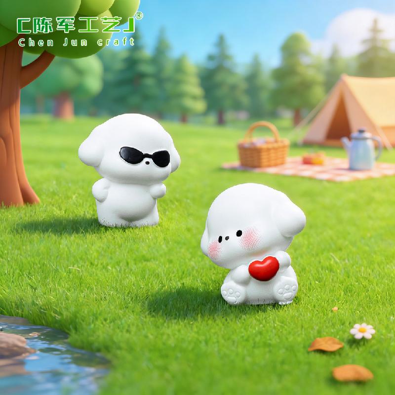 Phụ Kiện Tiểu Cảnh Chó Con Dễ Thương Mini Trang Trí (PK-52)