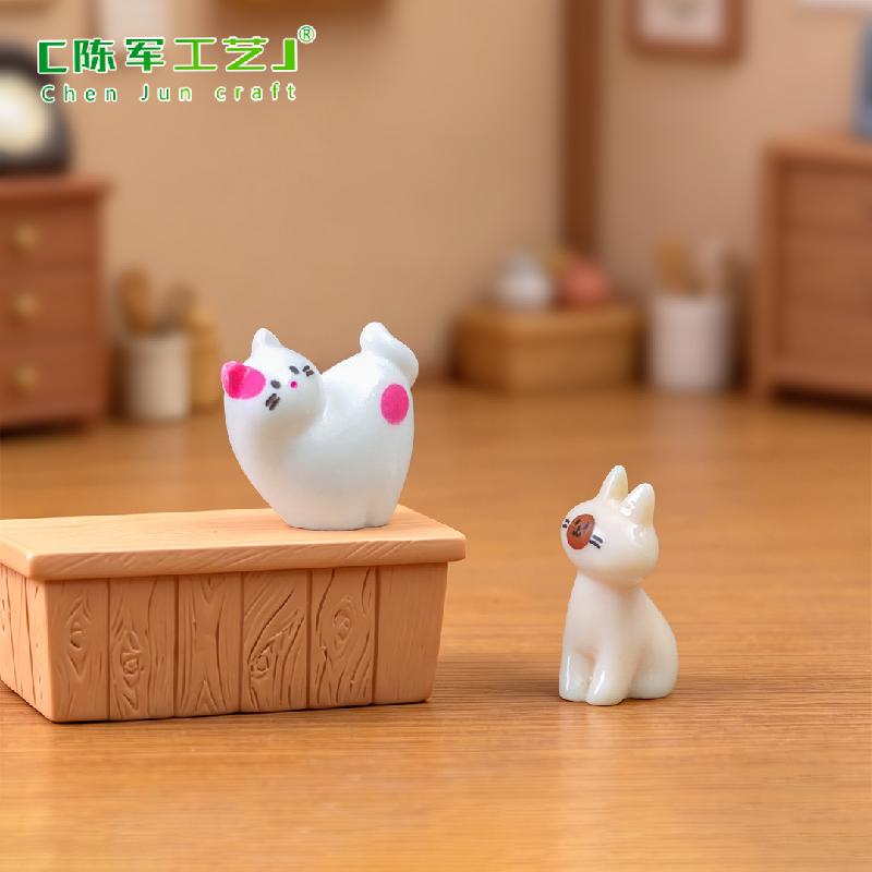 Phụ Kiện Tiểu Cảnh Mèo Béo Quán Cà Phê Mini (PK-248)