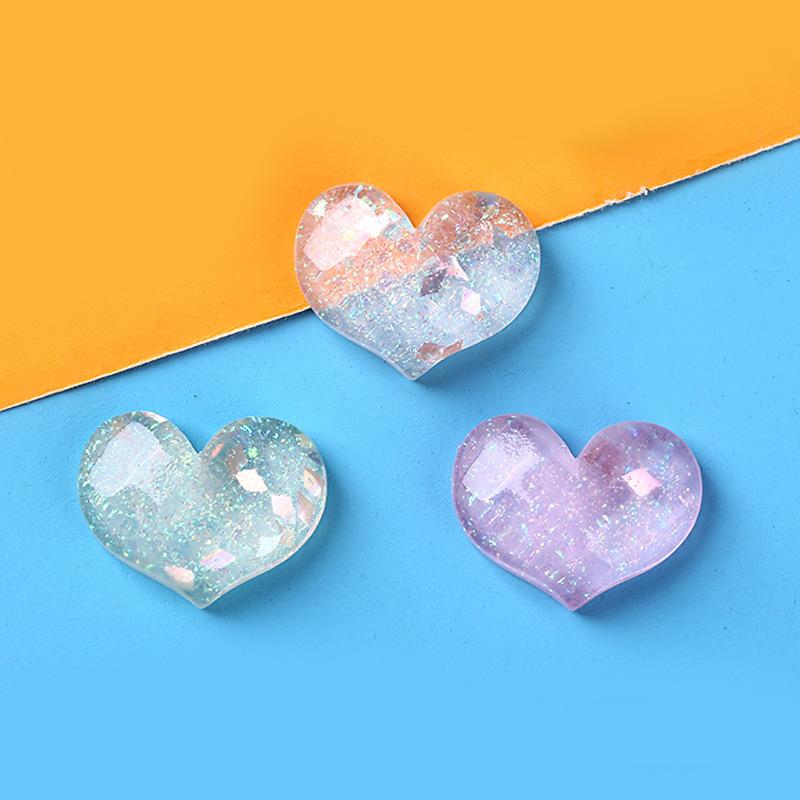 Charm tim phát sáng DIY trang trí điện thoại (FF-374)