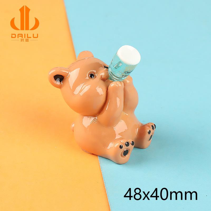 新款可爱奶瓶龙 公仔挂件 苔藓微景观摆件 创意摆件饰品 树脂工艺