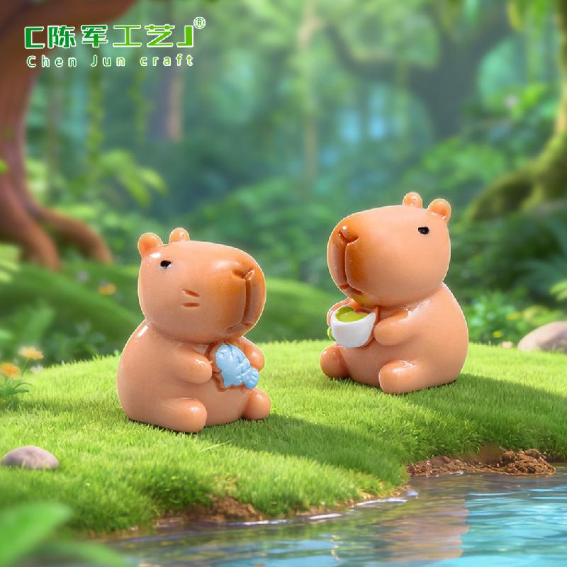 Phụ Kiện Tiểu Cảnh Capybara Chơi Chữ Dễ Thương Mini (PK-683)