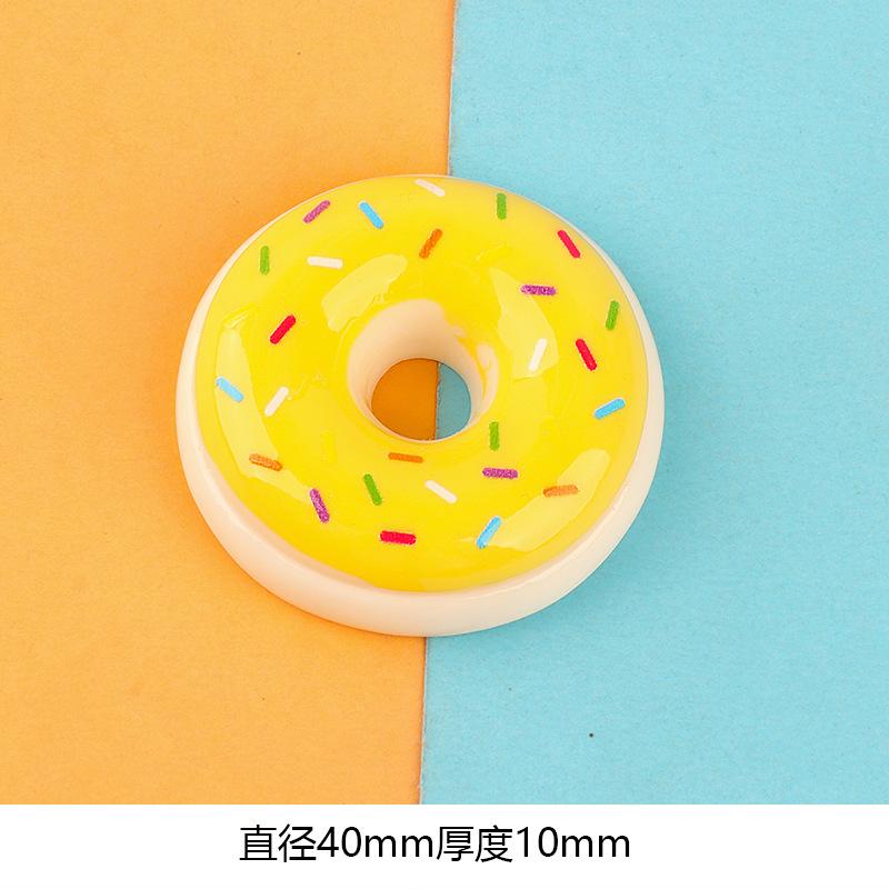 仿真食完树脂甜甜圈diy奶油胶文具盒手机壳饰品手工材料配件批发