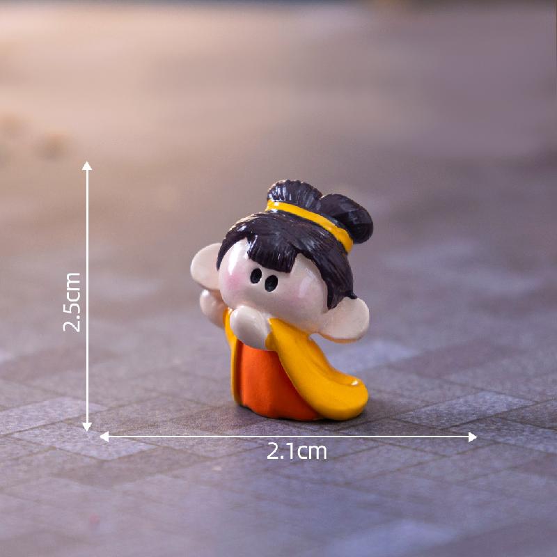 微景观创意小嫦娥兔子中秋节日造景 DIY装饰品配件微缩迷你小摆件