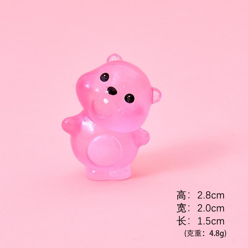 Hải ly phát sáng resin mini, tiểu cảnh, blind box, trang trí xe (NX-603)