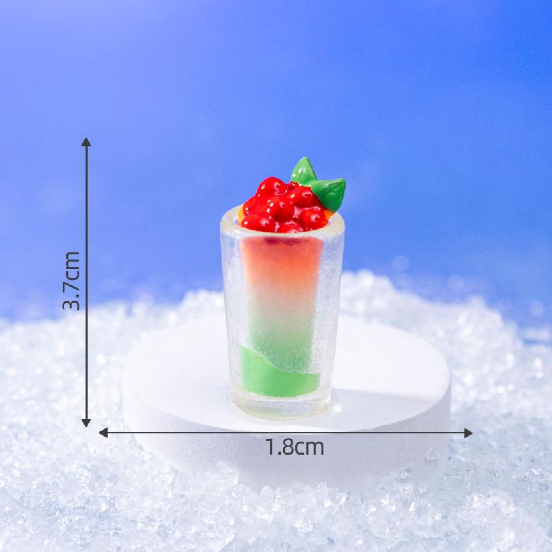 Tiểu cảnh kem cầu vồng DIY, phụ kiện tiểu cảnh mini blind bag bàn đáng yêu food micro (ZC-1347)