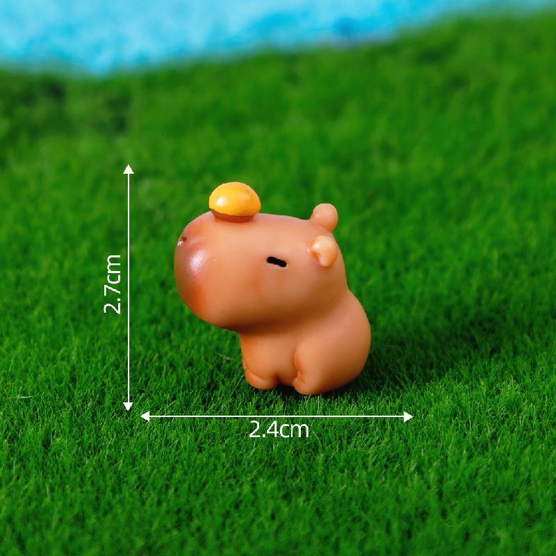 Mô hình chuột lang Capybara mini dễ thương, trang trí xe và bàn (ZC-1084)