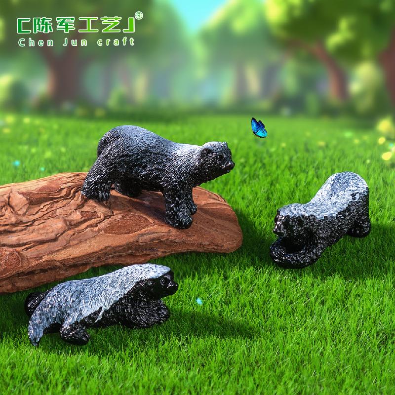 Phụ Kiện Tiểu Cảnh 跨境新品微景观创意写实平头哥公仔 DIY装饰品配件迷你树脂小摆件