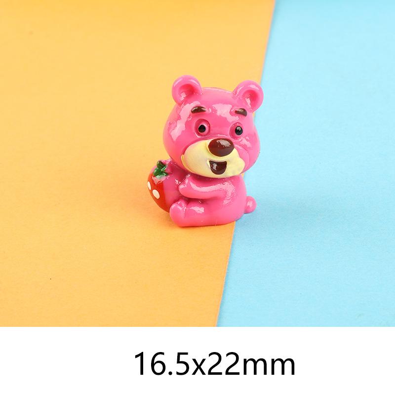 Charm gấu dâu DIY trang trí vỏ điện thoại (FF-492)