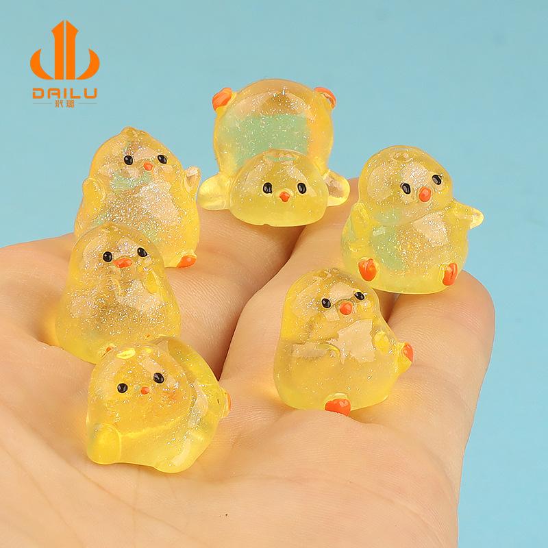 Charm gà mini DIY tiểu cảnh xe hơi (FF-369)