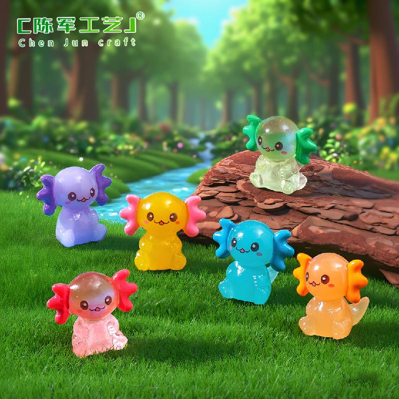 Phụ Kiện Tiểu Cảnh Kỳ giông Axolotl ngồi mini trang trí (PK-748)
